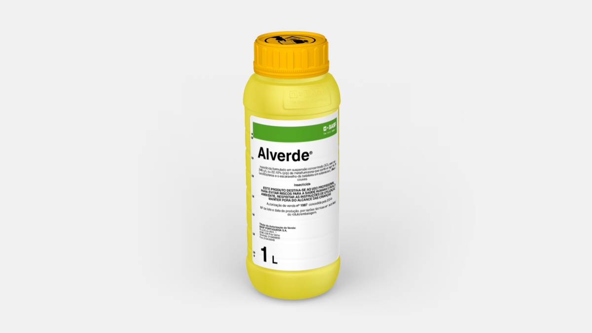 Alverde® é um inseticida para o tratamento de pragas em hortícolas.