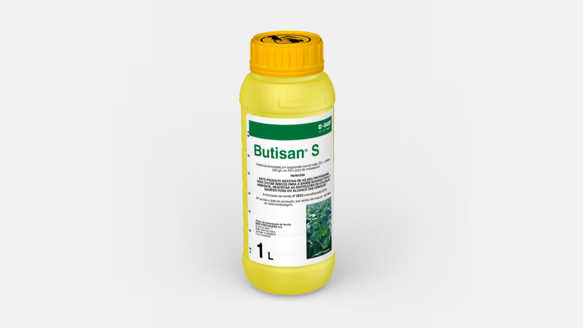 Butisan® S é um herbicida seletivo para brássicas (couve-coração-de-boi, couve-lombrada e couve-de-folhas)