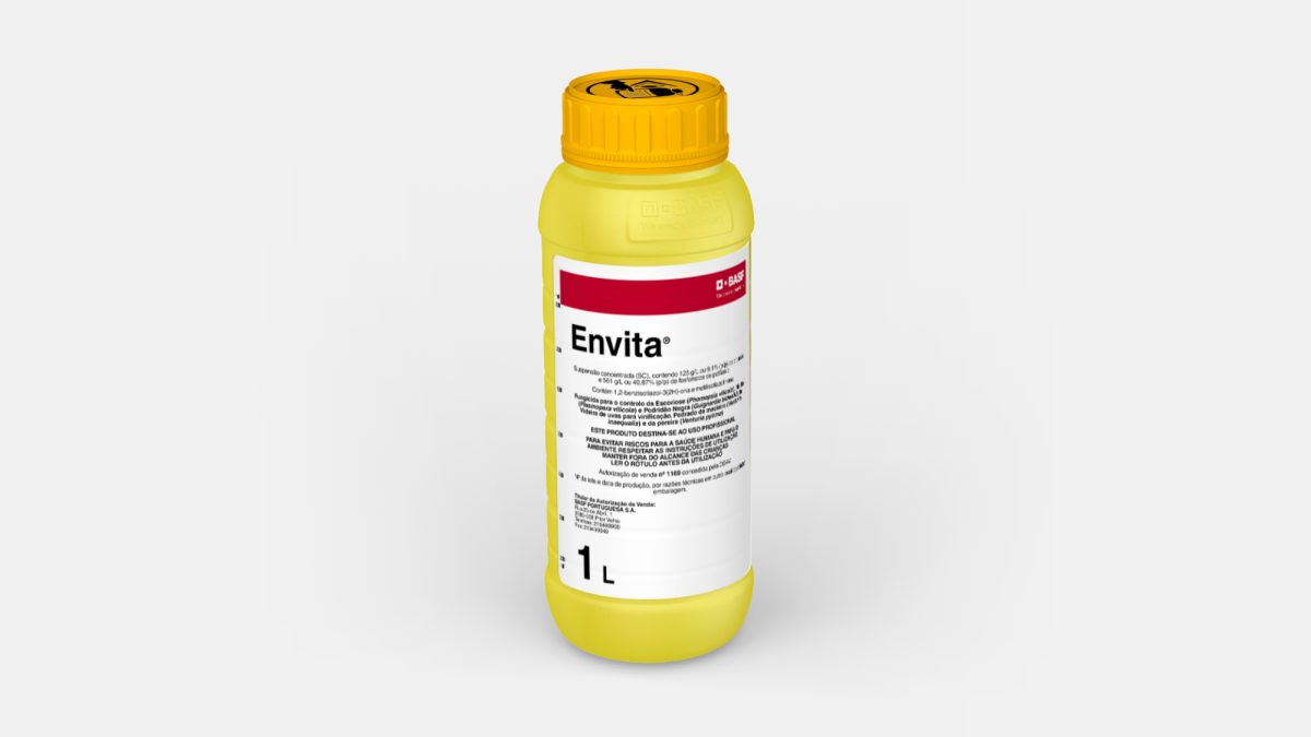 Envita®, uma combinação única para máxima eficácia no tratamento de várias doenças em pomóideas e vinha.