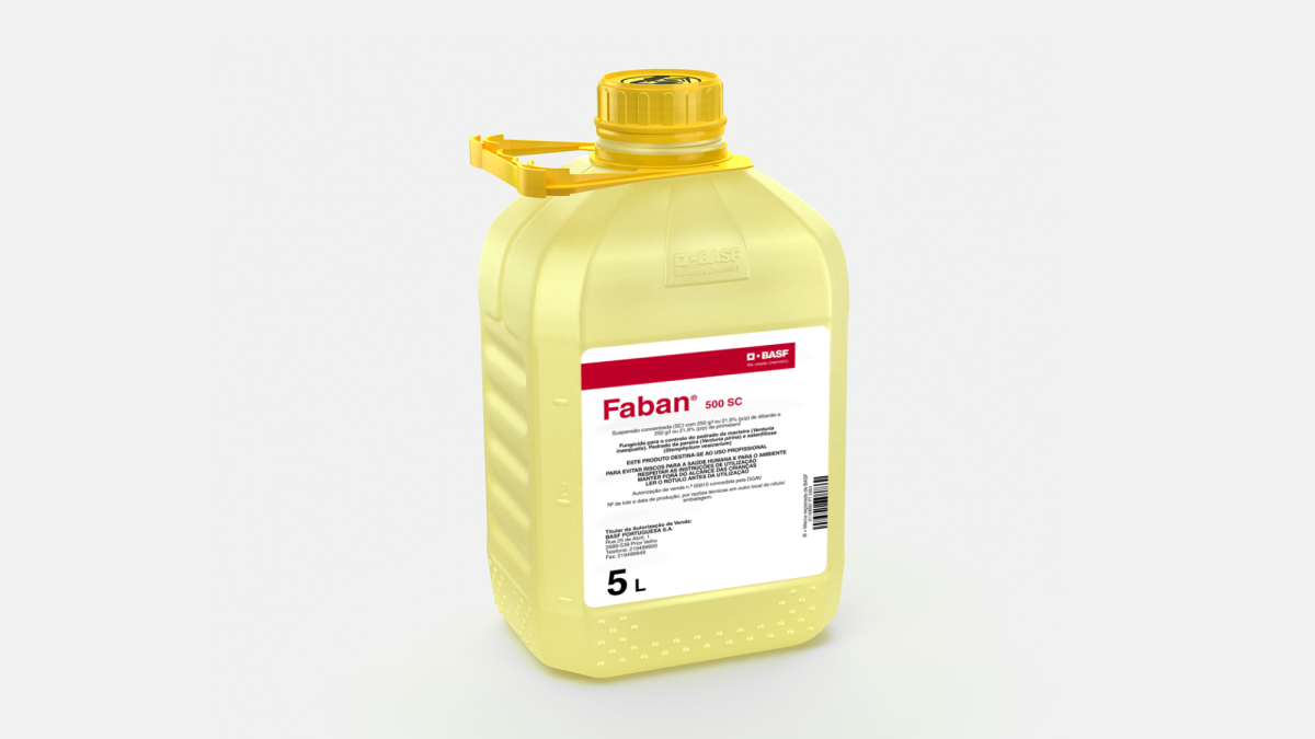 Faban® é um fungicida para o tratamento de pedrado na macieira e pereira.