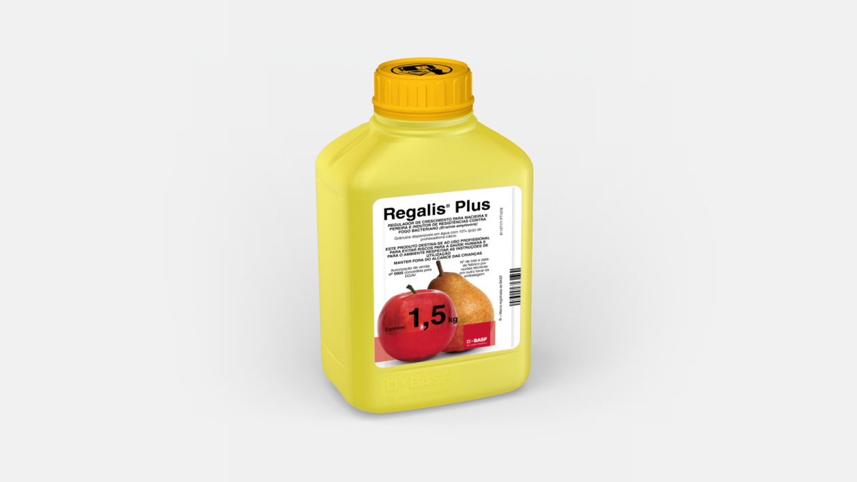 Regalis® Plus é um regulador de crescimento para o controlo de fogo bacteriano nas culturas da macieira e pereira.