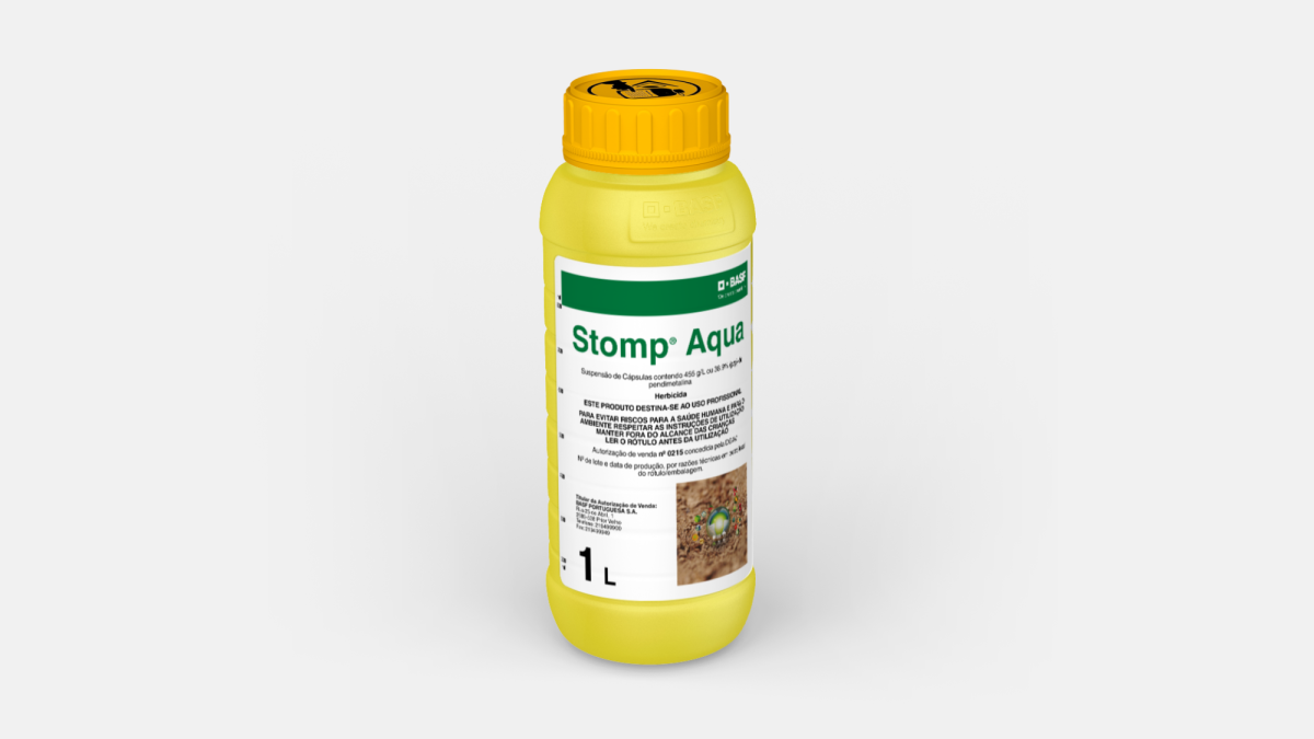 Stomp® Aqua é um herbicida residual e seletivo para o tratamento de infestantes numa grande variedade culturas.